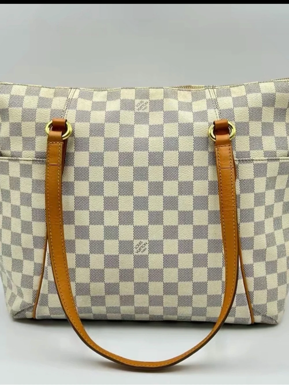 Louis Vuitton Beige/Gray Damier Azur Totally MM